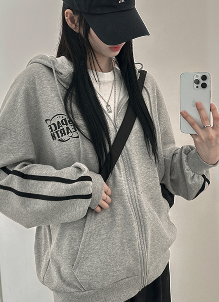 SPACEトラックジップパーカー | レディースファッション通販 - DHOLIC